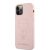 Apple iPhone 12/12 Pro KARL LAGERFELD KLHCP12MSILTTPI Liquid Silicon Hátlap - Rózsaszín
