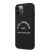 Apple iPhone 12 Pro Max KARL LAGERFELD KLHCP12LSLSGRBK Liquid Silicon Hátlap - Fekete