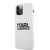 Apple iPhone 12 Pro Max KARL LAGERFELD KLHCP12LSLKLWH Liquid Silicon Hátlap - Fehér