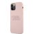 Apple iPhone 12 Pro Max KARL LAGERFELD KLHCP12LSLKLTLP Liquid Silicon Hátlap - Rózsaszín