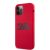 Apple iPhone 12 Pro Max KARL LAGERFELD KLHCP12LSLKLRE Liquid Silicon Hátlap - Piros