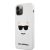 Apple iPhone 12 Pro Max KARL LAGERFELD KLHCP12LSLCHWH Liquid Silicon Hátlap - Fehér