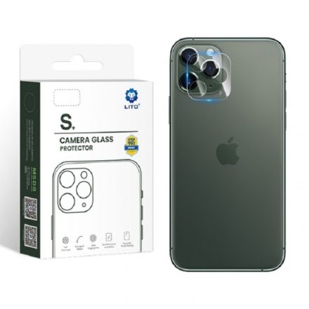 Apple iPhone 11 Pro/11 Pro Max Lito S+ 3D Kameravédő Üvegfólia  - Átlátszó