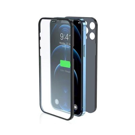 Apple iPhone 11 Lito 360'' Full Protect 2in1 Hátlap + Előlapi Üvegfólia - Fekete