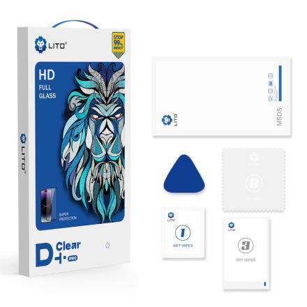 Apple iPhone 13 Mini Lito D+ PRO 2.5D Full Üvegfólia - Fekete