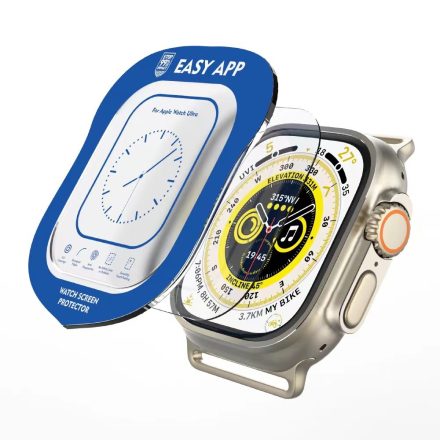 Apple iWatch Ultra 49mm Lito S+ Easy App 2.5D Üvegfólia - Átlátszó