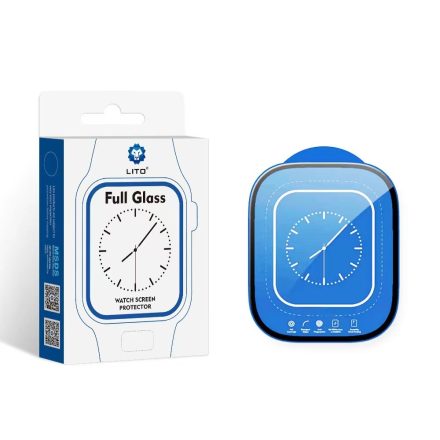 Apple iWatch Ultra 49mm Lito S+ 2.5D Full Üvegfólia - Fekete