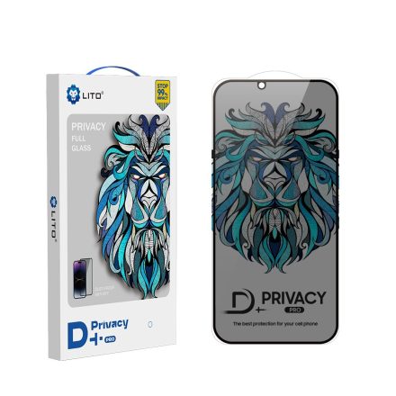 Apple iPhone 12 Pro Max Lito D+ Pro Privacy 2.5D Full Üvegfólia - Fekete