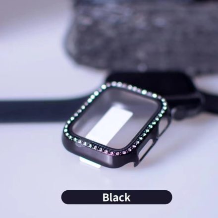 iWatch 7/8/9 41mm Lito S+ Köves Üveg Előlap - Fekete