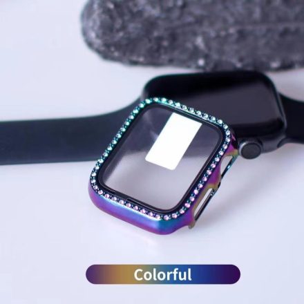 iWatch 7/8/9 41mm Lito S+ Köves Üveg Előlap - Fekete Kaméleon
