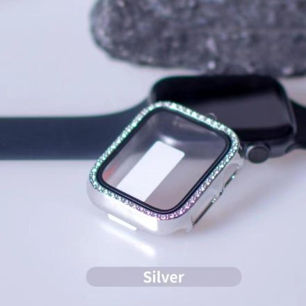 iWatch 7/8/9 45mm Lito S+ Köves Üveg Előlap - Ezüst