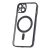 Apple iPhone 12 Color Chrome Magsafe Hátlap - Fekete