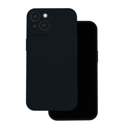 Apple iPhone 12/12 Pro Silicon Hátlap - Fekete