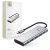 Tech-Protect HB04 HUB Adapter 9in1 USB-C + USB2.0 + USB3.0 + HDMI 4K 60Hz + SD / TF + PD100W + AV3.5 HUB Adapter - Grafit