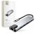 Tech-Protect HB02 HUB Adapter 6in1 USB-C + USB2.0 + USB3.0 + HDMI 4K 30Hz + RJ45 + PD100W HUB Adapter - Grafit