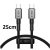 Tech-Protect UltraBoost 60W USB Type-C 25cm Adatkábel - Fekete