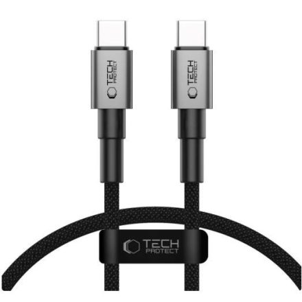 Tech-Protect UltraBoost 100W USB Type-C 1M Adatkábel - Fekete