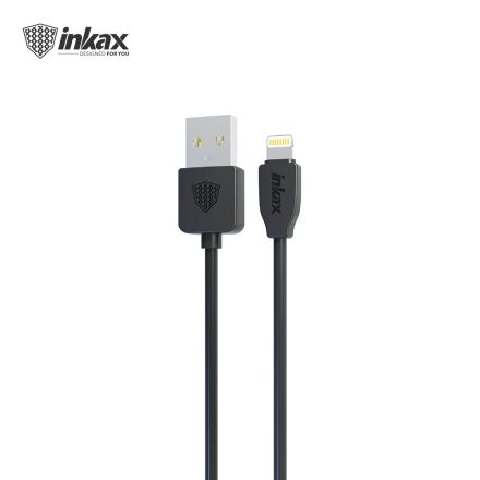 INKAX CK-60 Lightning 1M Adatkábel - Fekete