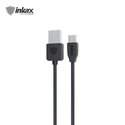 INKAX CK-60 USB Type-C 1M Adatkábel - Fekete