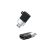 XO NB149C USB Type-C/Micro USB Adapter - Fekete
