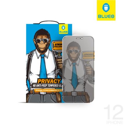 Apple iPhone 12 Pro Max Blueo Privacy 2.5D Üvegfólia - Fekete