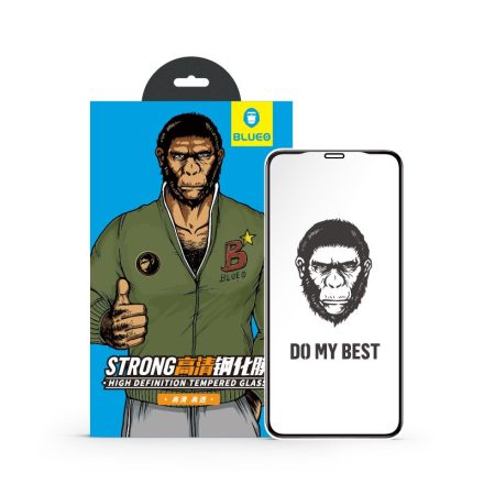 Xiaomi Redmi Note 9S/Note 9 Pro Blueo High Definion 2.5D Full Üvegfólia - Fekete