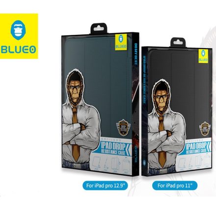 Apple iPad 12.9'' 2020 Blueo Military Könyvtok - Sötétzöld