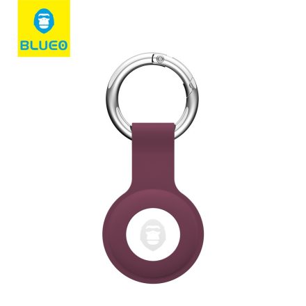 Blueo Apple AirTag Liquid Silicon Tok - Bordó