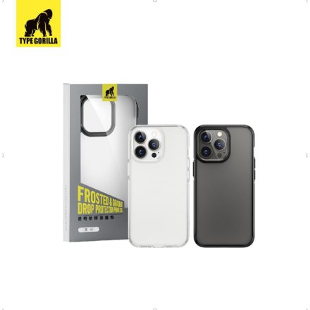 Apple iPhone 12 Pro Max TG Frosted Anti-Drop Hátlap - Fekete