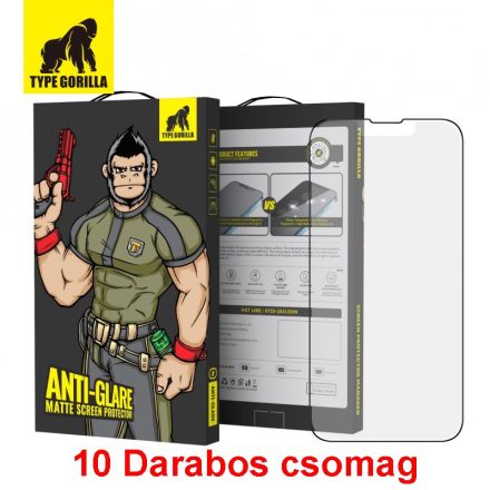 Apple iPhone 13 Mini TG ESD Anti-Glare 10 Darabos 2.5D Full Üvegfólia - Fekete