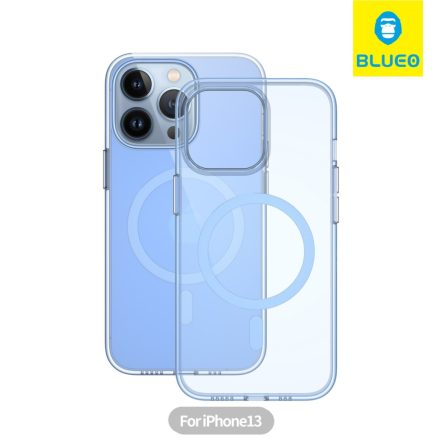 Apple iPhone 13 Blueo Crystal Pro Drop Magsafe Hátlap - Kék
