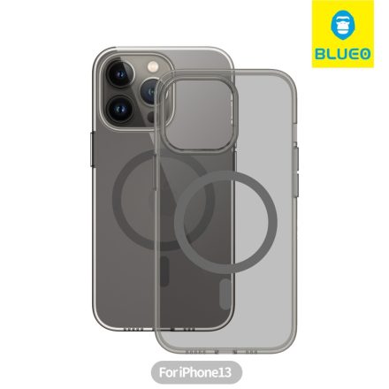 Apple iPhone 13 Pro Max Blueo Crystal Pro Drop Magsafe Hátlap - Fekete