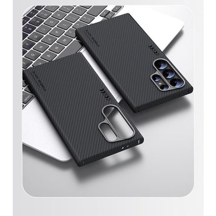 Samsung S24 Ultra Blueo Armor Aramid Fiber Hátlap - Fekete