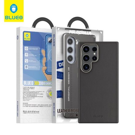 Samsung S24 Plus Blueo Synthetic Leather Hátlap - Fekete