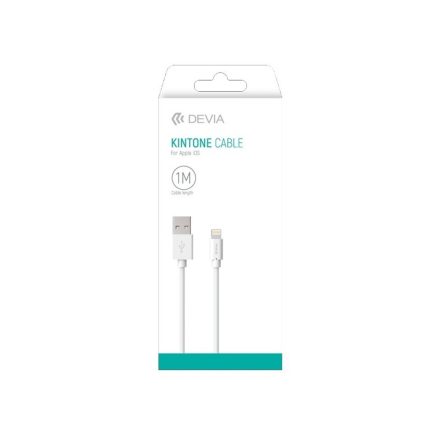 DEVIA Kintone Lightning 1M Töltőkábel - Fehér