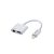 Devia EH018 Lightning/3.5 Jack Audió és Töltő Adapter - Fehér