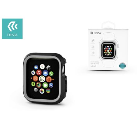 Apple iWatch 4/5/6/SE Devia Dazzle TPU Tok - Fekete/Szürke