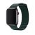 Apple iWatch Devia Elegant Leather Loop 42/44/45mm óraszíj - Sötétzöld