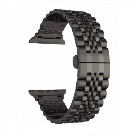 Apple iWatch Devia Stainless Steel Link 38/40mm óraszíj - Fekete