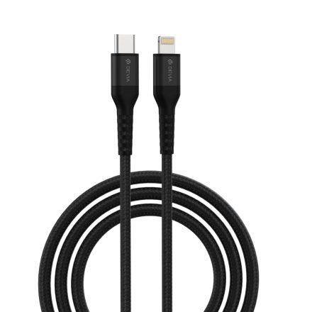 DEVIA EC409 Gracious PD 3A Lightning 1.5M Adatkábel - Fekete