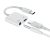 Devia EC610 USB Type-C/3.5 Jack Audió és Töltő Adapter - Fehér