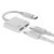 Devia EC609 USB Type-C/USB Type-C Audió és Töltő Adapter - Fehér