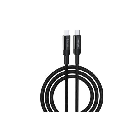 DEVIA EC309 Extreme Speed PD 100W USB Type-C 1.5M Adatkábel - Fekete