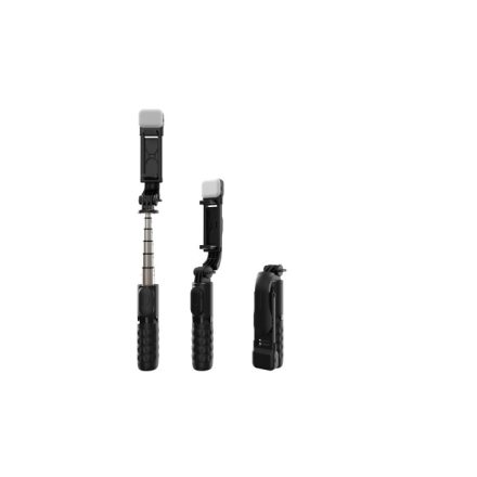 Devia ES072 Tripod Stand Multifunkciós Wireless Selfie Bot - Fekete