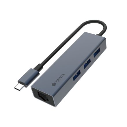 Devia EC621 Leopard 5in1 Multi PD HUB Adapter - Grafit