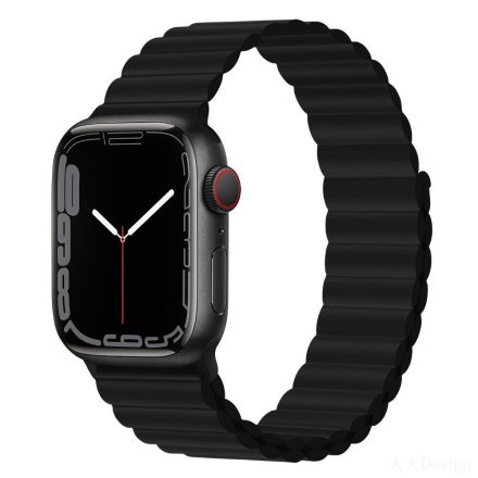 Apple iWatch Devia Delux Sport 3 Silicone Magnet 38/40/41mm Óraszíj - Black