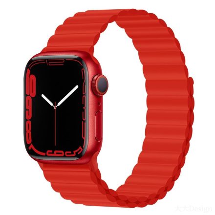 Apple iWatch Devia Delux Sport 3 Silicone Magnet 38/40/41mm Óraszíj - Red