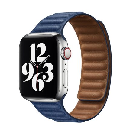 Apple iWatch Devia Elegant Leather Two-Tone 38/40/41mm Óraszíj - Midnight Blue