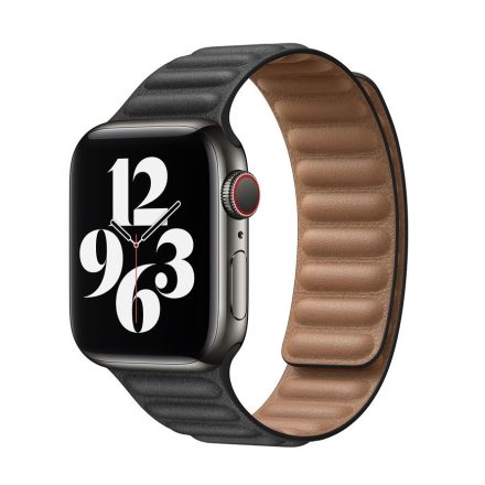 Apple iWatch Devia Elegant Leather Two-Tone 42/44/45mm Óraszíj - Black