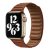 Apple iWatch Devia Elegant Leather Two-Tone 42/44/45mm Óraszíj - Saddle Brown